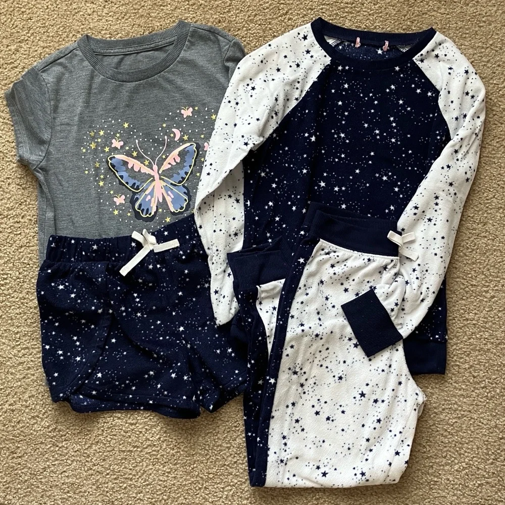 BCBG Girls 4 Piece Pajama Set Size M